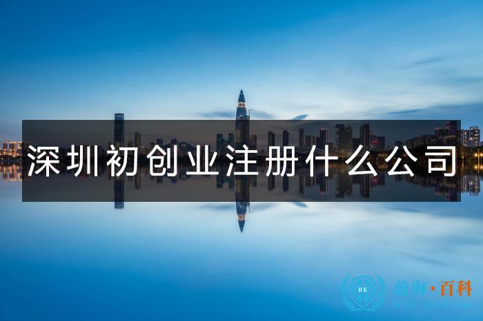深圳初创业注册什么类型的公司